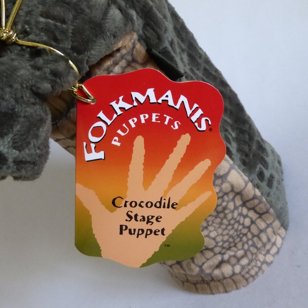 FOLKMANIS BRAND CROCODILE ALLIGATOR HAND PUPPET (NEW WITH TAGS) - Picture 14 of 16